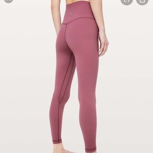 Lululemon align pant- 25” misty merlot